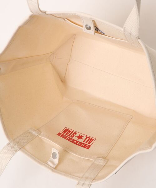 CONVERSE(コンバース)の「CONVERSE/コンバース CV AS CANVAS TOTE BAG M(トートバッグ・レディース・ライトブラウン/オフホワイト/ブラック/カーキ/ベージュ/ネイビー/杢グレー/レッド・ONE SIZE)」の11枚目の写真
