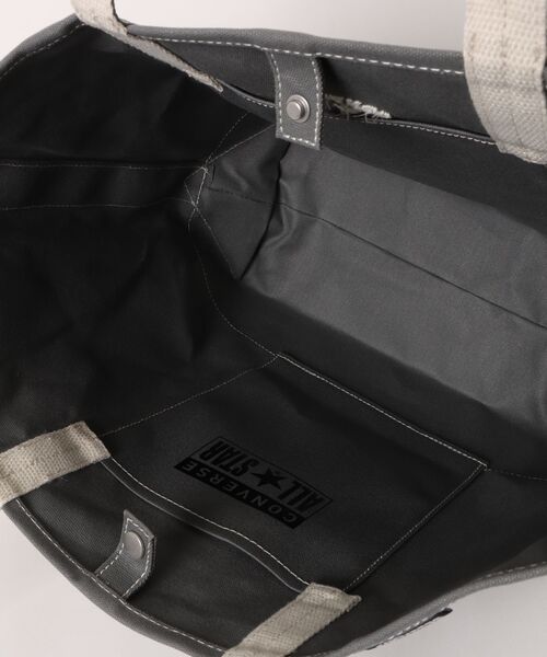 CONVERSE(コンバース)の「CONVERSE/コンバース CV AS CANVAS TOTE BAG M(トートバッグ・レディース・ライトブラウン/オフホワイト/ブラック/カーキ/ベージュ/ネイビー/杢グレー/レッド・ONE SIZE)」の12枚目の写真
