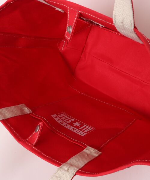 CONVERSE(コンバース)の「CONVERSE/コンバース CV AS CANVAS TOTE BAG M(トートバッグ・レディース・ライトブラウン/オフホワイト/ブラック/カーキ/ベージュ/ネイビー/杢グレー/レッド・ONE SIZE)」の13枚目の写真