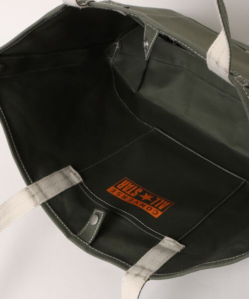 CONVERSE(コンバース)の「CONVERSE/コンバース CV AS CANVAS TOTE BAG M(トートバッグ・レディース・ライトブラウン/オフホワイト/ブラック/カーキ/ベージュ/ネイビー/杢グレー/レッド・ONE SIZE)」の15枚目の写真