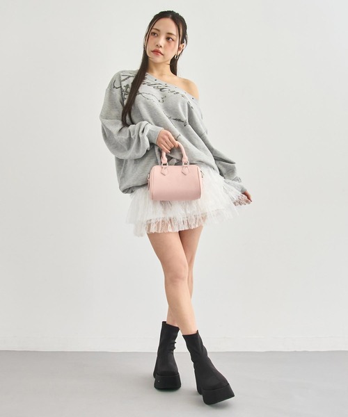 ANAP(アナップ)の「インパン付 フリルスカート(スカート・レディース・ホワイト/ブラック・F)」の5枚目の写真