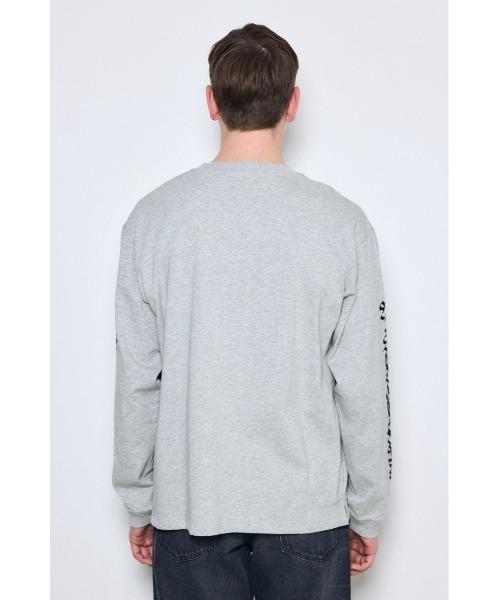 AZUL by moussy(アズールバイマウジー)の「袖ロゴ長袖Tシャツ(Tシャツ/カットソー・メンズ・杢グレー/ブラック/ホワイト・MEDIUM/LARGE)」の20枚目の写真