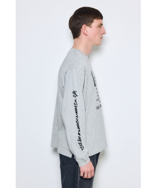 AZUL by moussy(アズールバイマウジー)の「袖ロゴ長袖Tシャツ(Tシャツ/カットソー・メンズ・杢グレー/ブラック/ホワイト・MEDIUM/LARGE)」の21枚目の写真