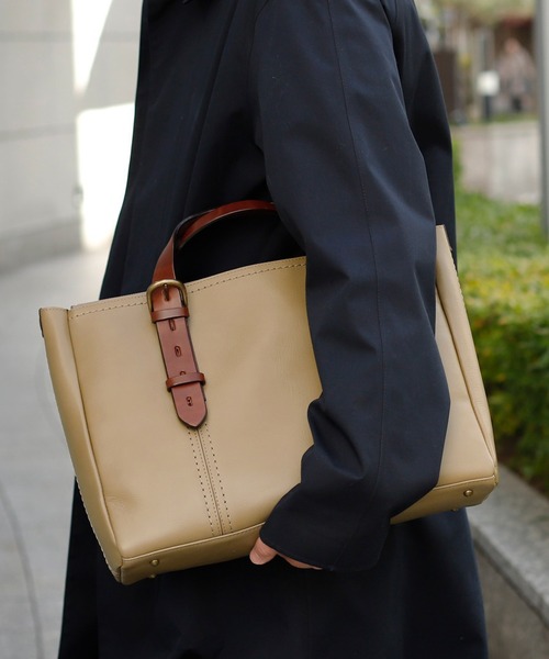 VitaFelice（ヴィータフェリーチェ）の「【姫路レザー】日本製ベルトハンドルビジネストートバッグ（M）（ビジネスバッグ・メンズ・ブラウン系/ブラック・FREE）」の10枚目の写真