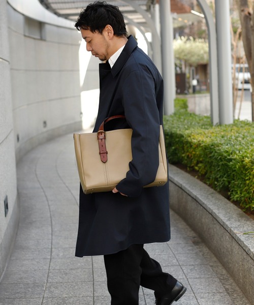 VitaFelice（ヴィータフェリーチェ）の「【姫路レザー】日本製ベルトハンドルビジネストートバッグ（M）（ビジネスバッグ・メンズ・ブラウン系/ブラック・FREE）」の12枚目の写真