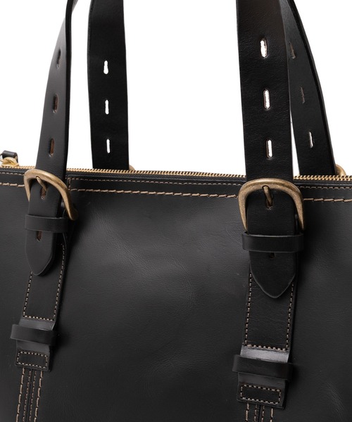 VitaFelice（ヴィータフェリーチェ）の「【姫路レザー】日本製ベルトハンドルビジネストートバッグ（M）（ビジネスバッグ・メンズ・ブラウン系/ブラック・FREE）」の20枚目の写真