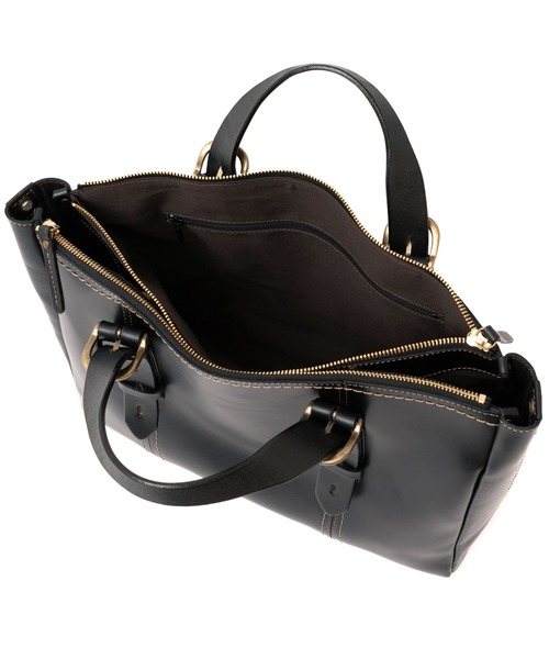 VitaFelice（ヴィータフェリーチェ）の「【姫路レザー】日本製ベルトハンドルビジネストートバッグ（M）（ビジネスバッグ・メンズ・ブラウン系/ブラック・FREE）」の22枚目の写真