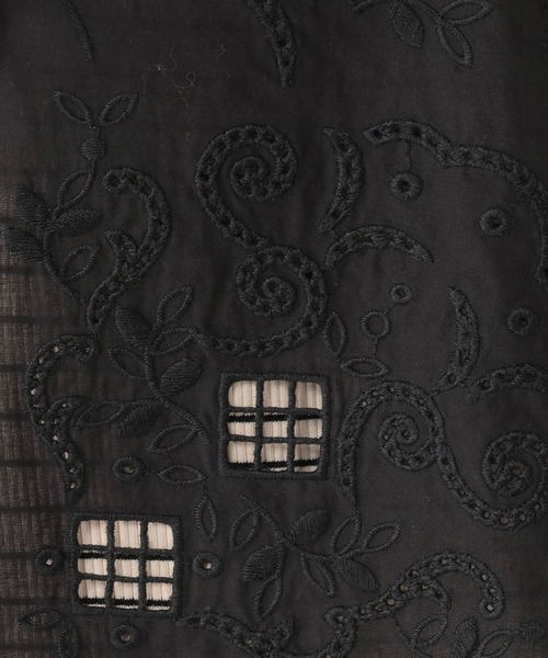 studio CLIP（スタディオクリップ）の「刺繍レースベスト（ベスト・レディース・ブラック/オフホワイト・FREE）」の21枚目の写真