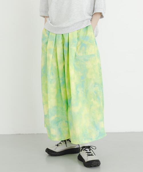 EKAL(エカル)の「『UR TECH』ナイロンタッサーワイドパンツ(その他パンツ・レディース・ネイビー/グリーン系その他/ライトブルー/グレー/ベージュ・ONE)」の8枚目の写真