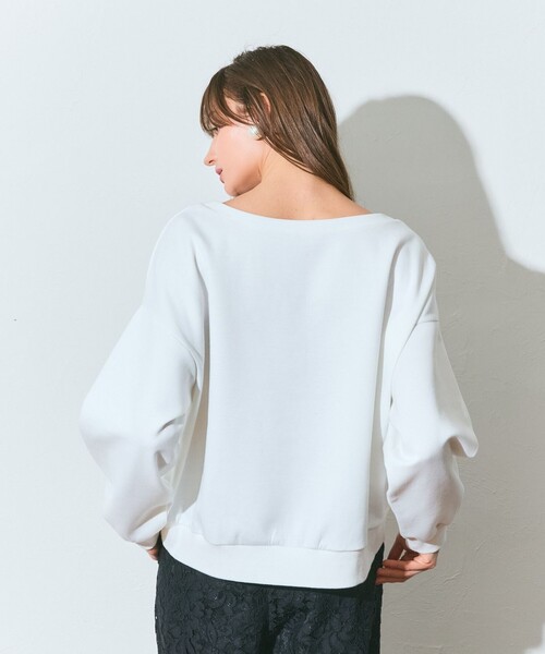 GRACE CLASS(グレースクラス)の「モチーフ刺繍スウェットトップ(Tシャツ/カットソー・レディース・ホワイト/ブラック・36)」の12枚目の写真