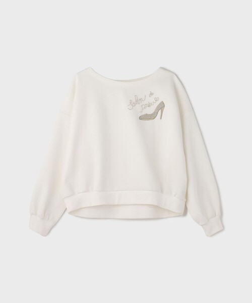 GRACE CLASS(グレースクラス)の「モチーフ刺繍スウェットトップ(Tシャツ/カットソー・レディース・ホワイト/ブラック・36)」の14枚目の写真