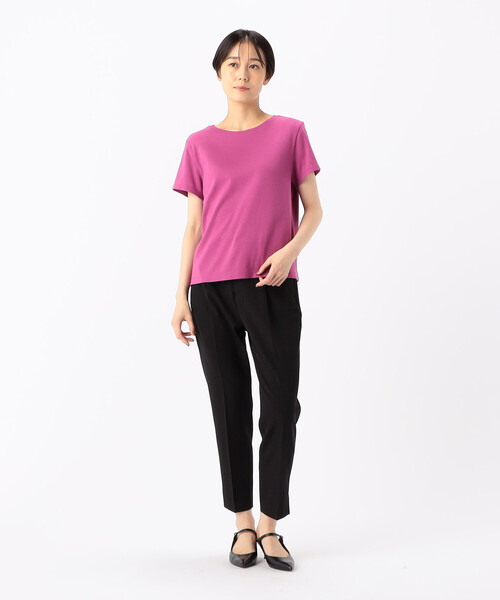 COMME CA(コムサ)の「〔 TALLサイズ 〕 クレンゼフライス Tシャツ(Tシャツ/カットソー・レディース・ピンク/ホワイト/ブルー・15号/13号)」の8枚目の写真