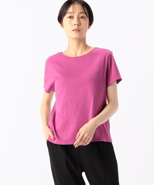 COMME CA(コムサ)の「〔 TALLサイズ 〕 クレンゼフライス Tシャツ(Tシャツ/カットソー・レディース・ピンク/ホワイト/ブルー・15号/13号)」の9枚目の写真