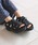 BAYFLOW�i�x�C�t���[�j�́u[�y�ʁE���ߊȒP��]�h���X�g�T���_��[17cm-23cm](KIDS)�i�T���_���j�v�b�u���b�N×�u���b�N