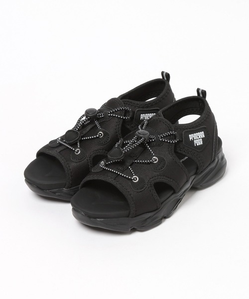 BAYFLOW（ベイフロー）の「[軽量・調節簡単♪]ドロストサンダル[17cm-23cm](KIDS)（サンダル・キッズ・ブラック×ホワイト/アイボリー/ブラック×ブラック・19.0cm/18.0cm/17.0cm/20.0cm/23.0cm/22.0cm/21.0cm）」の18枚目の写真