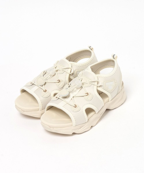 BAYFLOW（ベイフロー）の「[軽量・調節簡単♪]ドロストサンダル[17cm-23cm](KIDS)（サンダル・キッズ・ブラック×ホワイト/アイボリー/ブラック×ブラック・19.0cm/18.0cm/17.0cm/20.0cm/23.0cm/22.0cm/21.0cm）」の20枚目の写真