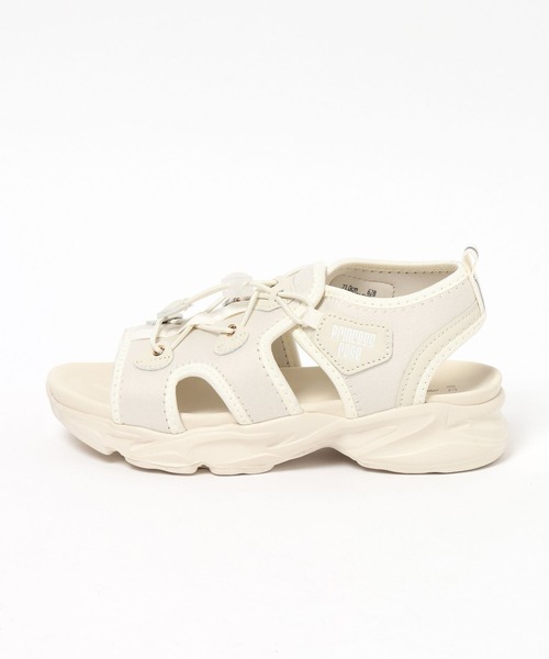 BAYFLOW（ベイフロー）の「[軽量・調節簡単♪]ドロストサンダル[17cm-23cm](KIDS)（サンダル・キッズ・ブラック×ホワイト/アイボリー/ブラック×ブラック・19.0cm/18.0cm/17.0cm/20.0cm/23.0cm/22.0cm/21.0cm）」の21枚目の写真