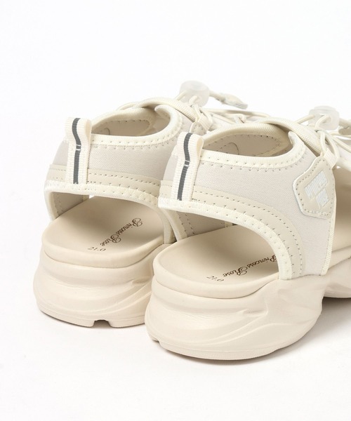 BAYFLOW（ベイフロー）の「[軽量・調節簡単♪]ドロストサンダル[17cm-23cm](KIDS)（サンダル・キッズ・ブラック×ホワイト/アイボリー/ブラック×ブラック・19.0cm/18.0cm/17.0cm/20.0cm/23.0cm/22.0cm/21.0cm）」の6枚目の写真