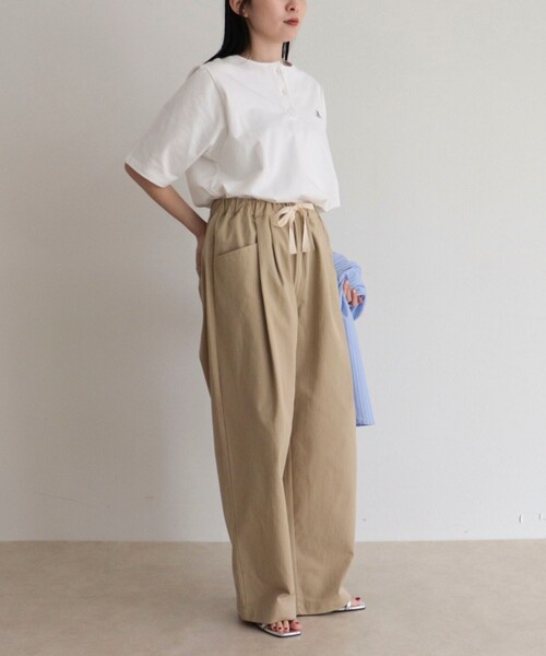 fredy emue（フレディエミュ）の「【GEVACO/ゲバコ】L字ポケットテーパードパンツ（その他パンツ・レディース・カーキ/ブラック/ベージュ・38）」の5枚目の写真
