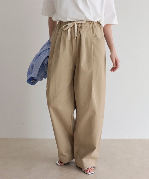 fredy emue（フレディエミュ）の「【GEVACO/ゲバコ】L字ポケットテーパードパンツ（その他パンツ・レディース・カーキ/ブラック/ベージュ・38）」の8枚目の写真