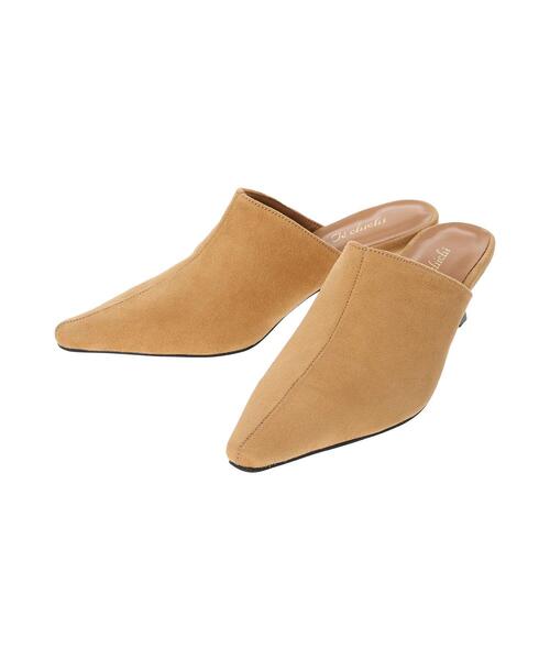 Te chichi（テチチ）の「ポインテッドミュール（パンプス・レディース・ブラック/キャメル・38/37）」の2枚目の写真