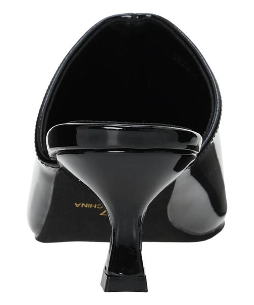 Te chichi（テチチ）の「ポインテッドミュール（パンプス・レディース・ブラック/キャメル・38/37）」の4枚目の写真