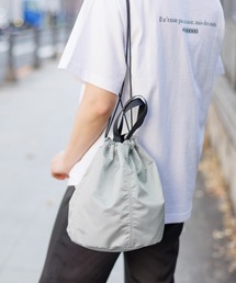 kuros'（クロス）の「【kuros’オリジナル】ダイヤリップ巾着バッグ　日本製（ショルダーバッグ）」