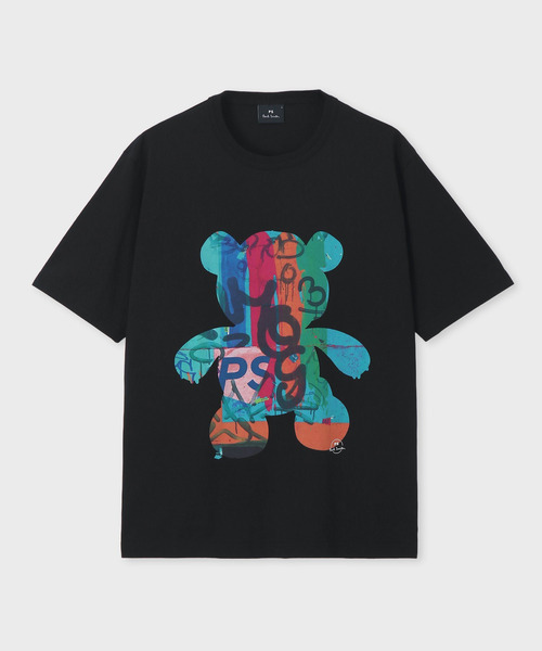 PS Paul Smith(ピーエスポールスミス)の「"Graffiti Bear" 半袖Tシャツ / 162558 220X(Tシャツ/カットソー・メンズ・ホワイト/ブラック・SMALL/MEDIUM/LARGE/X-LARGE/XX-LARGE)」の1枚目の写真