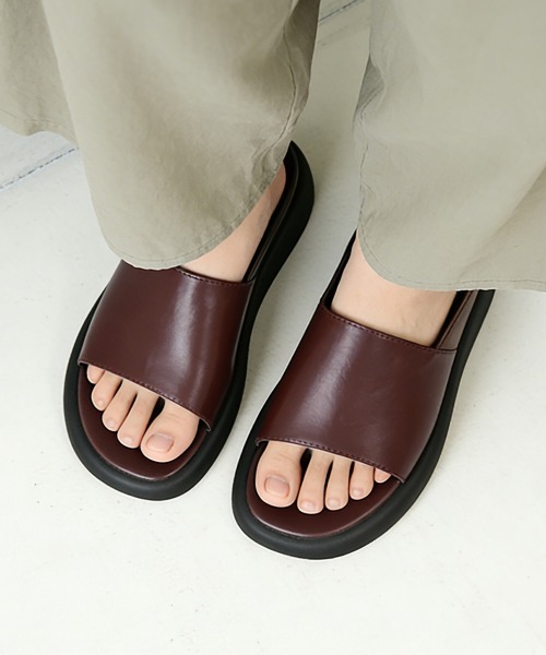 Miniministore（ミニミニストア）の「フラットサンダル レディース夏 スリッパ（サンダル・レディース・ブラック/ブラウン・24.0cm/24.5cm/25.0cm/22.5cm/23.0cm/23.5cm）」の2枚目の写真