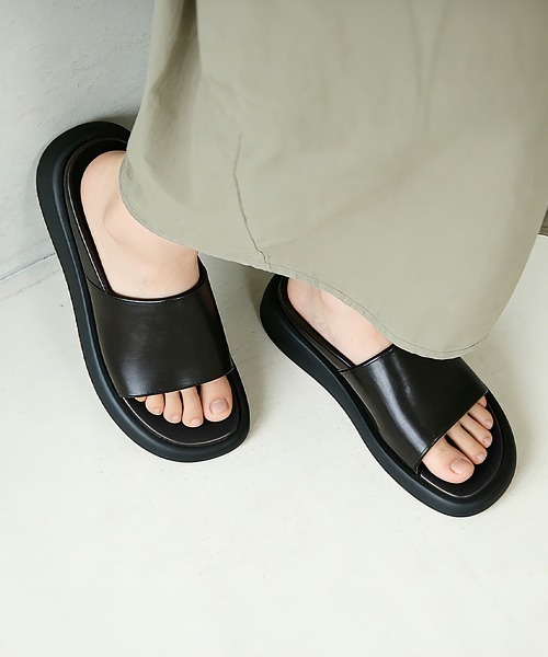 Miniministore（ミニミニストア）の「フラットサンダル レディース夏 スリッパ（サンダル・レディース・ブラック/ブラウン・24.0cm/24.5cm/25.0cm/22.5cm/23.0cm/23.5cm）」の4枚目の写真