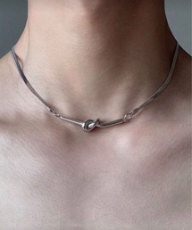 MONOCHROME（モノクローム）の「スネークチェーンノットネックレス（ネックレス）」