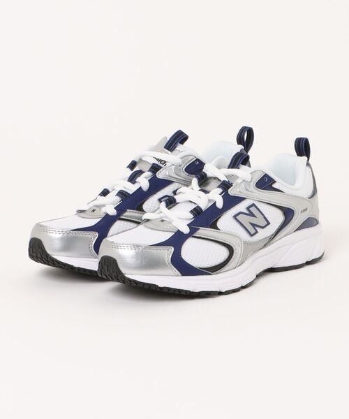 NEW BALANCE(ニューバランス)の「【New Balance】ニューバランス U408 6LR/25M(スニーカー・レディース・ホワイト×グレー/ホワイト×ネイビー・22.5cm/23.0cm/23.5cm/24.0cm/24.5cm/25.0cm/27.5cm/27.0cm/26.5cm/26.0cm/25.5cm/29.0cm/28.0cm)」の2枚目の写真