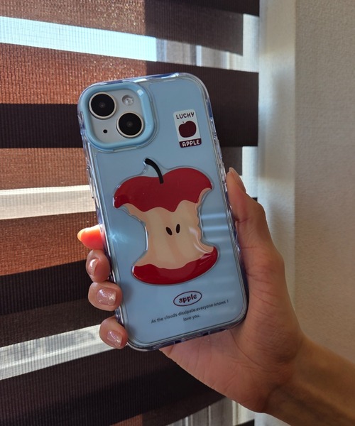 【値下げ】iphoneケース　スマホケース セール】ぷっくり 立体フルーツ クリアフレーム / TPU スマホカバー