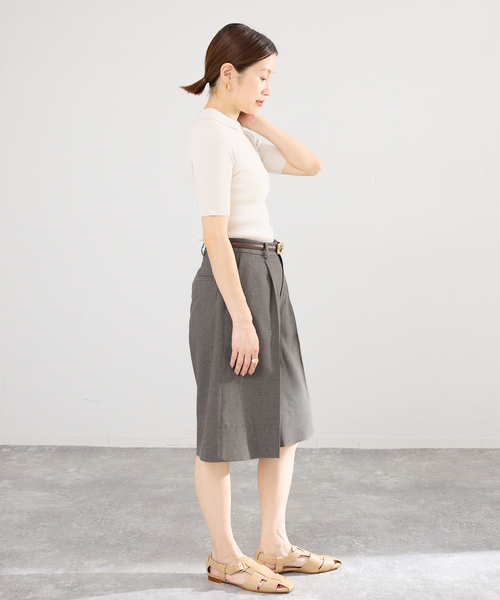 IENA(イエナ)の「《セットアップ対応》ウォッシャブル トロピカルハーフパンツ(その他パンツ・レディース・ブラウン・34/36/38)」の17枚目の写真