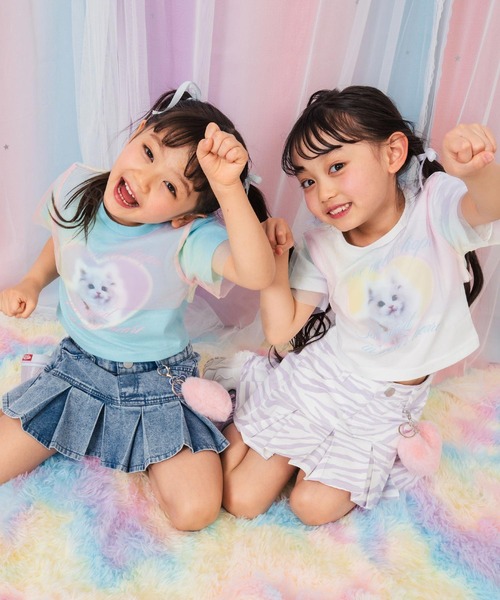 ANAP kids（アナップキッズ）の「チュール レイヤード キャット プリント トップス（Tシャツ/カットソー・キッズ・ホワイト/クリア・110/120/130）」の21枚目の写真