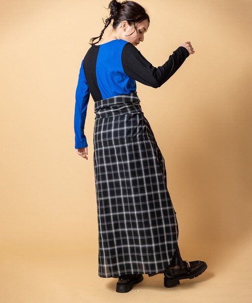 OSMOSIS（オズモーシス）の「2WAY配色テレコプルオーバー（Tシャツ/カットソー・レディース・グレー/ベージュ/ブラック・ONE SIZE）」の10枚目の写真