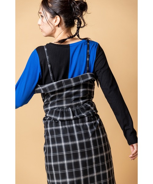 OSMOSIS（オズモーシス）の「2WAY配色テレコプルオーバー（Tシャツ/カットソー・レディース・グレー/ベージュ/ブラック・ONE SIZE）」の13枚目の写真