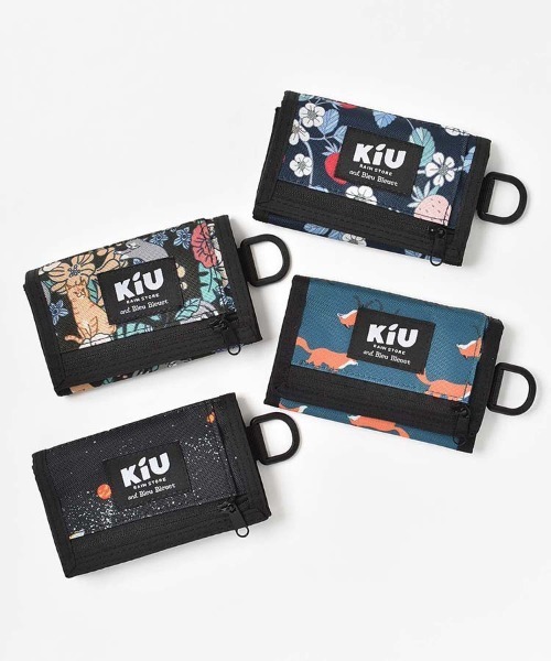 KiU(キウ)の「【KiU and BleuBleuet】KiUウォーターリペレントウォレットタイプA(財布・レディース・ブルー/ブラック/ネイビー/ブラック系その他・FREE)」の16枚目の写真