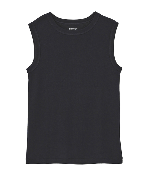 martinique(マルティニーク)の「コットンフライスノースリーブプルオーバー(Tシャツ/カットソー・レディース・ホワイト/ピンク/ブラウン/ブラック/ネイビー・FREE)」の1枚目の写真