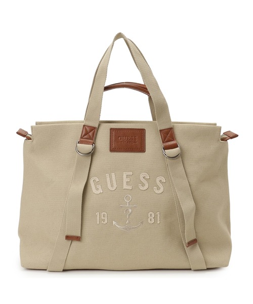 Guess(ゲス)の「OSLO Tote トートバッグ(トートバッグ・メンズ・ベージュ・ONE SIZE)」の1枚目の写真