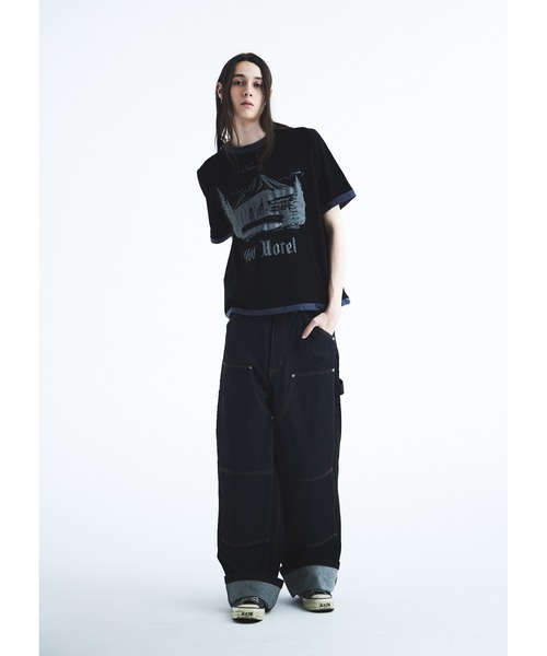 DAIRIKU(ダイリク)の「"Odd Hotel" Reverside H-S Tee(Tシャツ/カットソー・メンズ・ネイビー系/ブラック系その他・M/L)」の3枚目の写真