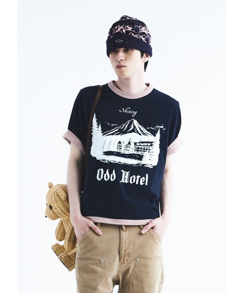 DAIRIKU(ダイリク)の「"Odd Hotel" Reverside H-S Tee(Tシャツ/カットソー・メンズ・ネイビー系/ブラック系その他・M/L)」の6枚目の写真