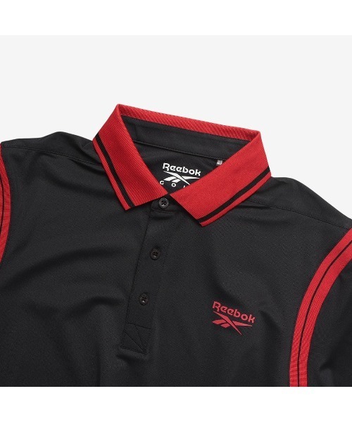 Reebok(リーボック)の「バーシティー ポロ / VARSITY POLO(ポロシャツ・メンズ・ブラック/アイボリー・MEDIUM/LARGE/SMALL)」の3枚目の写真