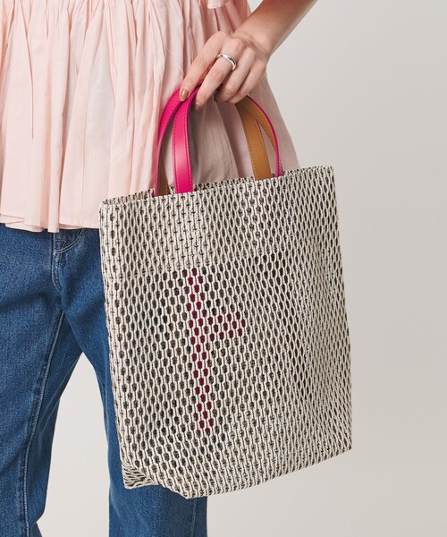 MARY AL TERNA(メアリオルターナ)の「【一部別注】<MARY AL TERNA>GAP MESH トートバッグ(トートバッグ・レディース・ピンク/ライトグレー/ブラック・FREE)」の7枚目の写真