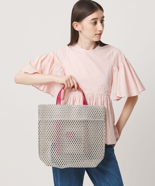 MARY AL TERNA(メアリオルターナ)の「【一部別注】<MARY AL TERNA>GAP MESH トートバッグ(トートバッグ・レディース・ピンク/ライトグレー/ブラック・FREE)」の8枚目の写真