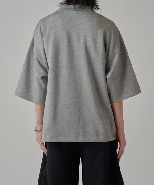 Lui's（ルイス）の「ポンチオーバーポロ（Tシャツ/カットソー・メンズ・ブラック/オフホワイト/グレー・FREE）」の19枚目の写真