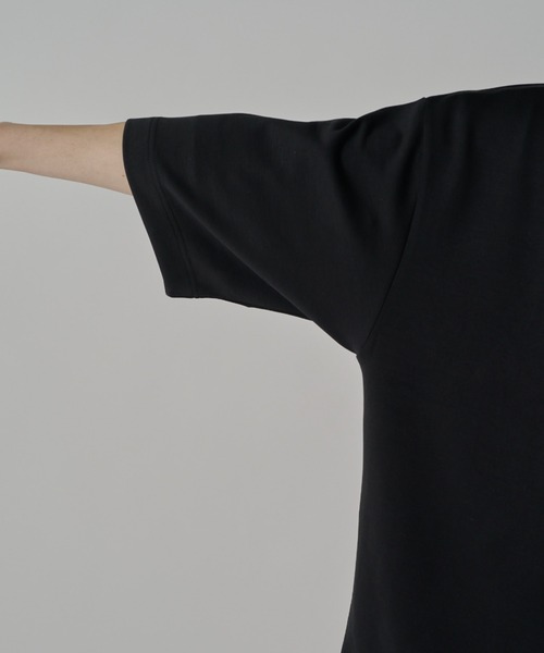 Lui's（ルイス）の「ポンチオーバーポロシャツ（Tシャツ/カットソー・メンズ・ブラック/オフホワイト/グレー・FREE）」の11枚目の写真