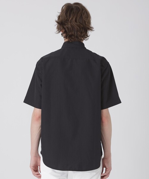 BLACK LABEL CRESTBRIDGE(ブラックレーベル・クレストブリッジ)の「パネルチェックハイブリッドハーフスリーブシャツ(シャツ/ブラウス・メンズ・オフホワイト/ブラック・M/S/LL/L)」の9枚目の写真