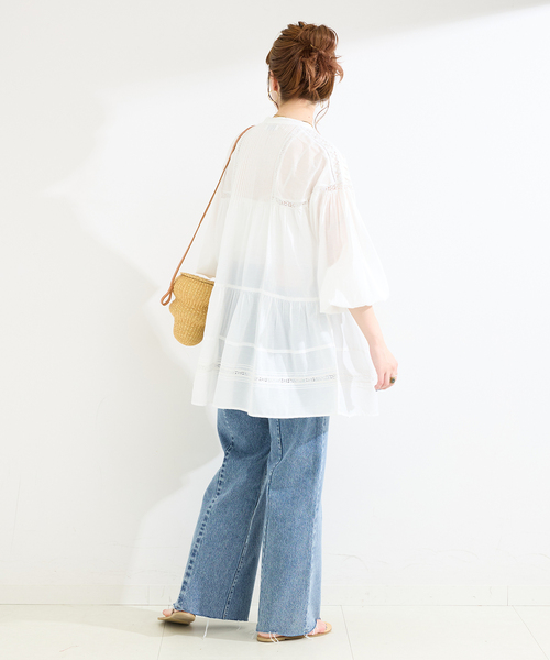 Fanaka(ファナカ)の「【WEB限定】FANAKA / ファナカ リバーレースチュニックワンピース(チュニック・レディース・ブラック/ホワイト・FREE)」の18枚目の写真