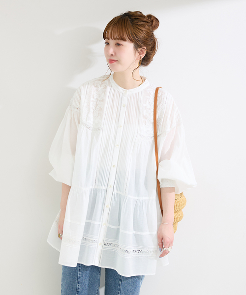 Fanaka(ファナカ)の「【WEB限定】FANAKA / ファナカ リバーレースチュニックワンピース(チュニック・レディース・ブラック/ホワイト・FREE)」の19枚目の写真
